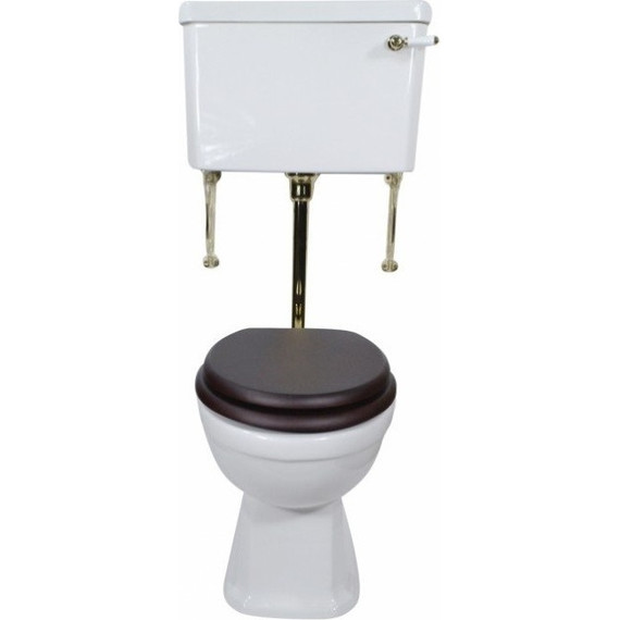 Унитаз-компакт Magliezza Retro 7009 (механизм слива золото) - фото 4