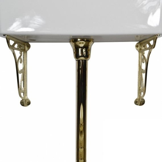 Унитаз-компакт Magliezza Retro 7009 (механизм слива золото) - фото 7