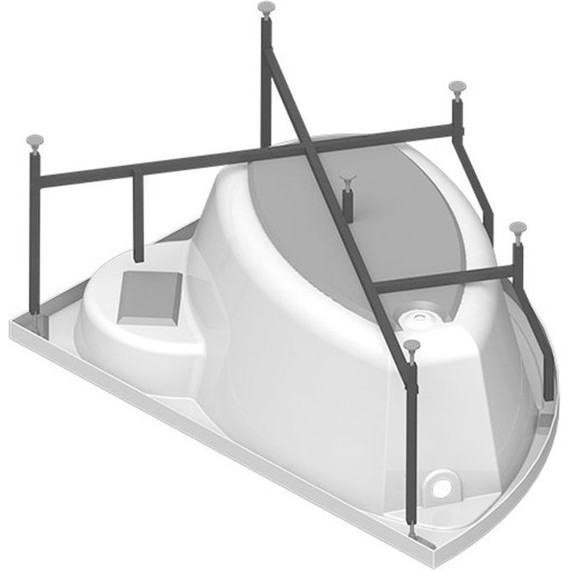 Ванна акриловая Радомир Алари 168x120 см L (в комплекте каркас) - фото 11