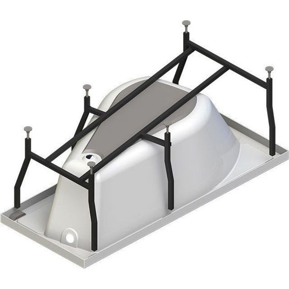 Ванна акриловая Радомир Миранда 168x95 см R (в комплекте каркас) - фото 4