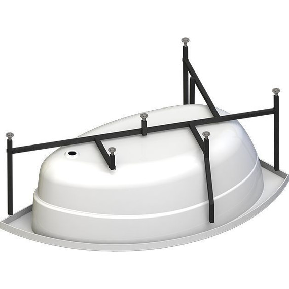 Ванна акриловая Радомир Модерна 160x100 см R (в комплекте каркас) - фото 6