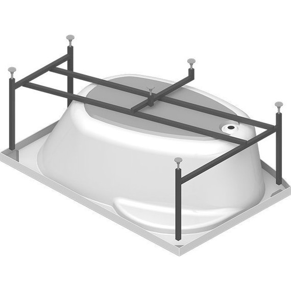 Ванна акриловая Радомир Монти 150x105 см R (в комплекте каркас) - фото 6