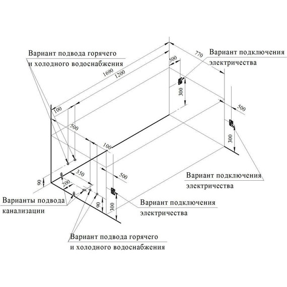 Ванна акриловая Радомир Роза 170x77 см (в комплекте каркас) - фото 10