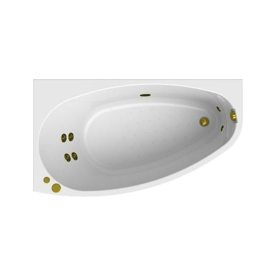 Ванна гидромассажная Радомир Орсини 160x90 см L (Гидромассаж "Релакс" Gold) - фото 