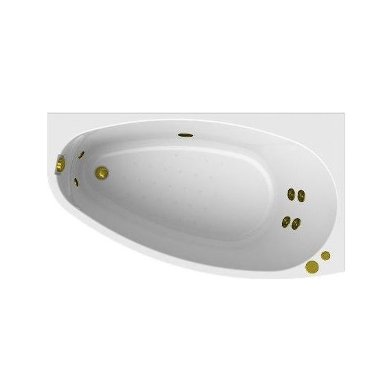 Ванна гидромассажная Радомир Орсини 160x90 см R (Гидромассаж "Релакс" Gold) - фото 