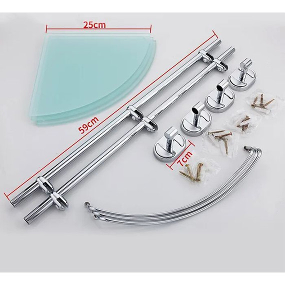 Cтеклянная полка Haiba HB1907-3 - фото 4