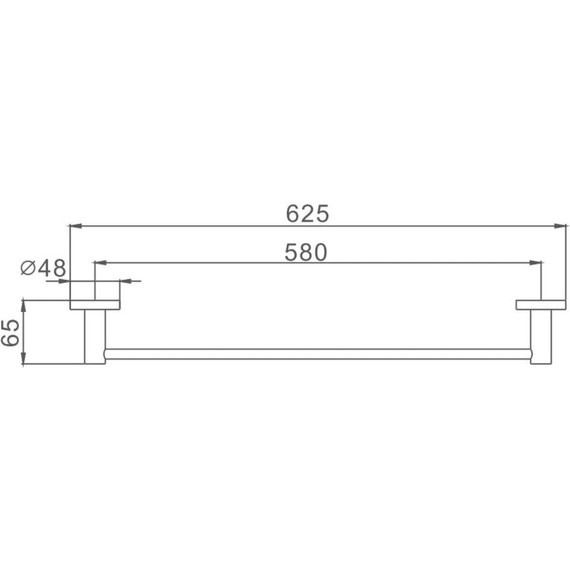 Полотенцедержатель Haiba HB8701, цвет чёрный матовый - фото 2