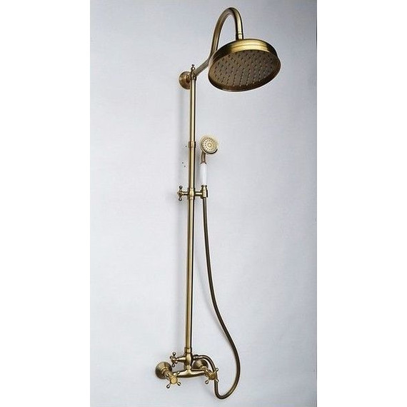 Душевая стойка Magliezza Classico 11053-br (верхний душ 300 мм), бронза - фото 2