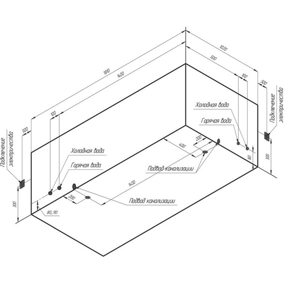 Ванна гидромассажная Радомир Конкорд 180x120 см (Гидромассаж "Фитнес" Gold) - фото 3
