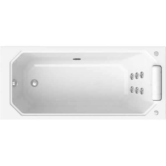 Ванна гидромассажная Радомир Уэльс 170x75 см (Гидромассаж "Стандарт" Chrome) - фото 