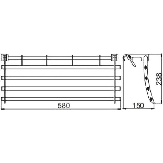 Полка для полотенец Haiba HB806 - фото 2