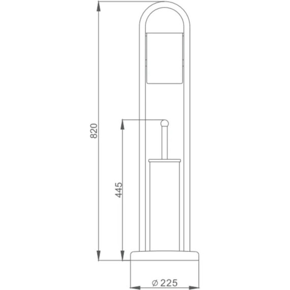Ёршик для унитаза напольный Haiba HB903 - фото, картинка 2 Ёршик для унитаза напольный Haiba HB903 - фото 2