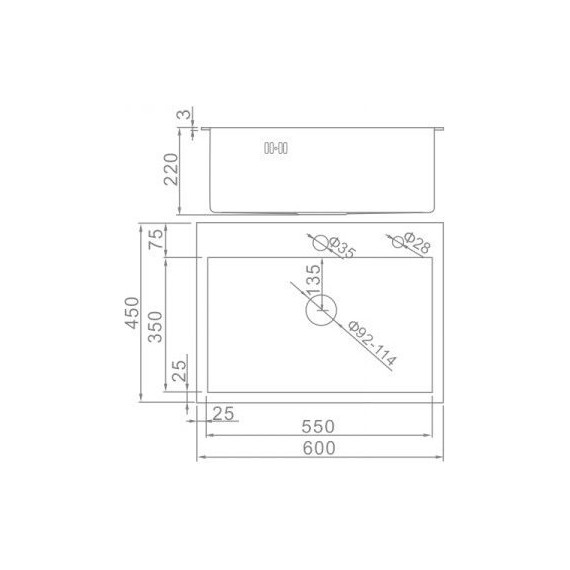 Кухонная мойка Gerhans K36045 1 мм, нержавеющая сталь, Цвет производителя: нержавеющая сталь - фото 3
