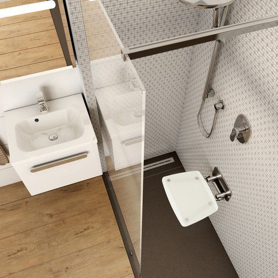 Сиденье для душа Ravak Ovo B II Opal B8F0000052, прозрачно-белый - фото 3