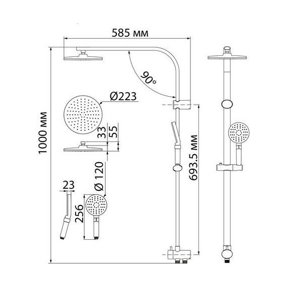 Душевая стойка Iddis Swipe SWI3F97i76 - фото 10