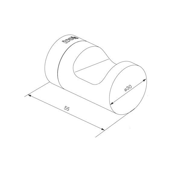 Крючок Iddis Noa NOAWT10i41, цвет белый матовый - фото 3