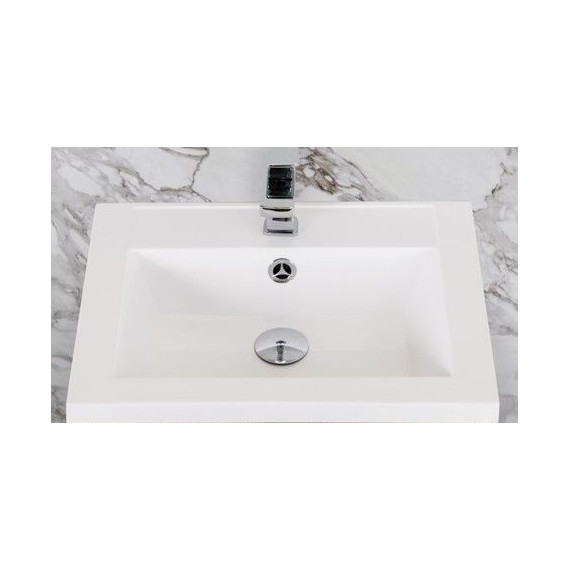 Тумба подвесная с раковиной Art&Max Family-400-2C-SO-PE 40 см, бетон экзотик - фото 6