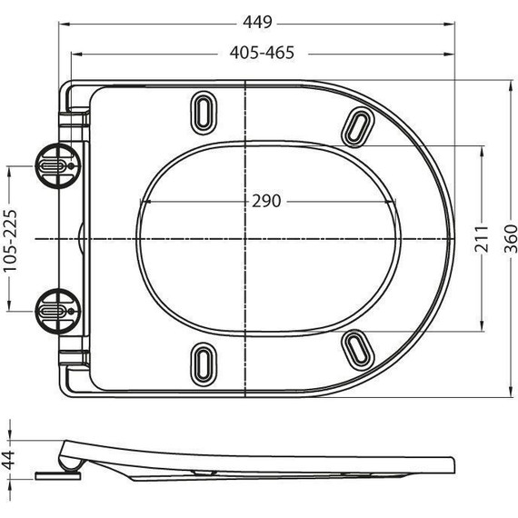 Сиденье с крышкой для унитаза Art&Max микролифт AM2031SC - фото 2