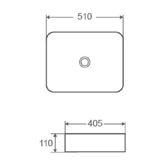 Раковина-чаша Azario 51 см AZ-2178 - фото, картинка 3 Раковина-чаша Azario 51 см AZ-2178 - фото 3