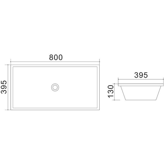 Раковина-чаша Azario 80 см AZ-4277 - фото 4