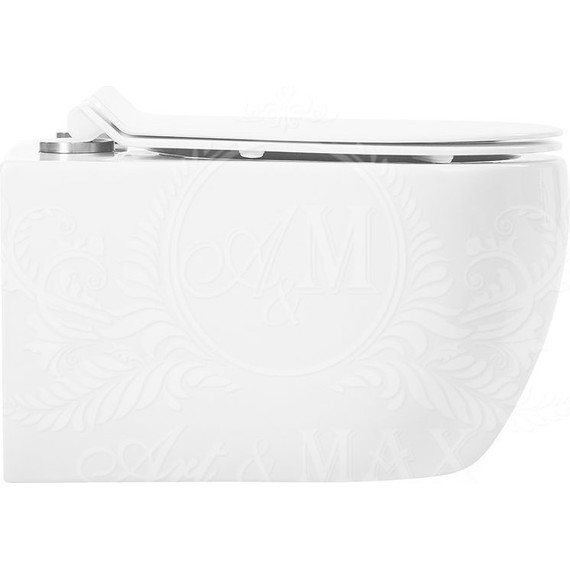 Унитаз подвесной безободковый Art&Max Bologna AM211CHR - фото 18