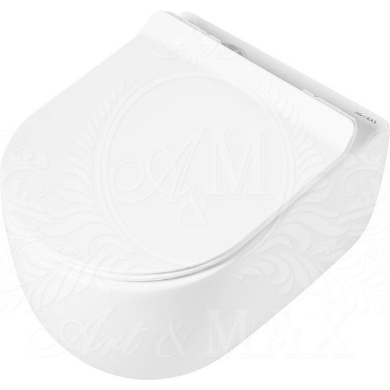 Унитаз подвесной безободковый Art&Max Bologna AM211CHR - фото 17