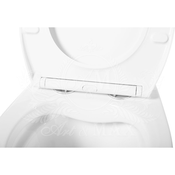 Унитаз подвесной безободковый Art&Max Elegant AM9316CHR - фото 6