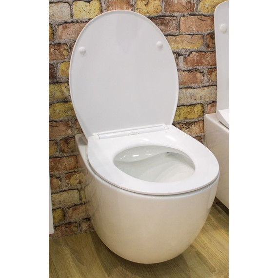 Унитаз подвесной безободковый Art&Max Elegant AM9316CHR - фото 3