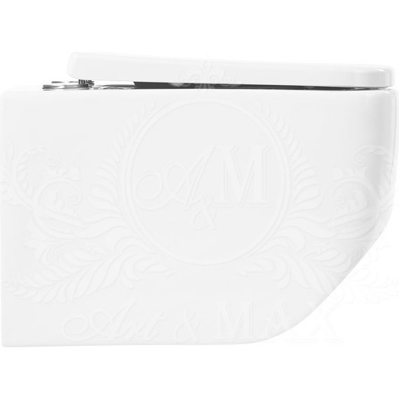 Унитаз подвесной безободковый Art&Max Liberty AM015CHR - фото 11