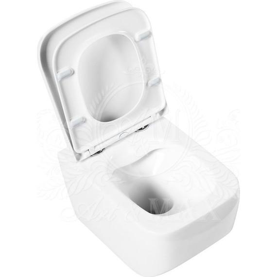 Унитаз подвесной безободковый Art&Max Liberty AM015CHR - фото 7