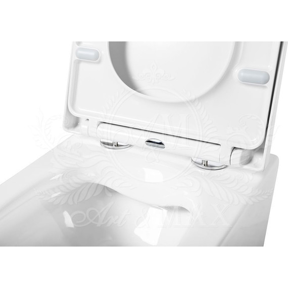 Унитаз подвесной безободковый Art&Max Liberty AM015CHR - фото 5