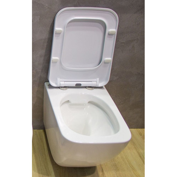 Унитаз подвесной безободковый Art&Max Maxima AM010CHR - фото 2