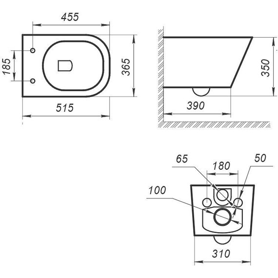 Унитаз подвесной безободковый Art&Max Maxima AM010CHR - фото 7