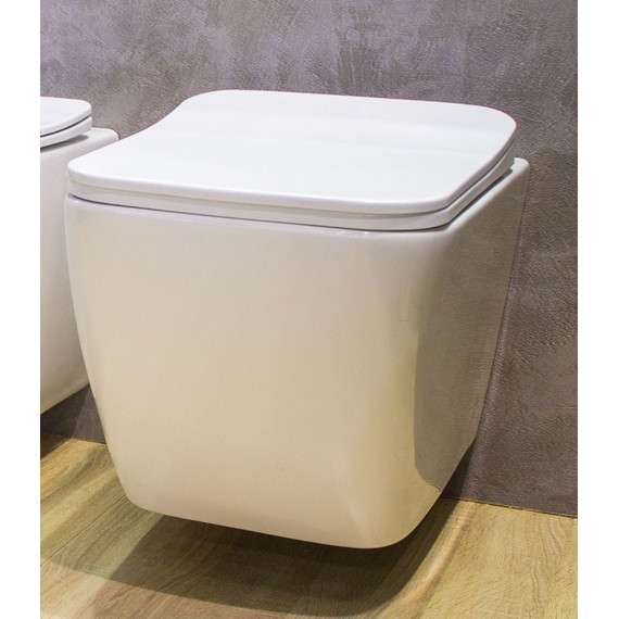 Унитаз подвесной безободковый Art&Max Maxima AM010CHR - фото 4