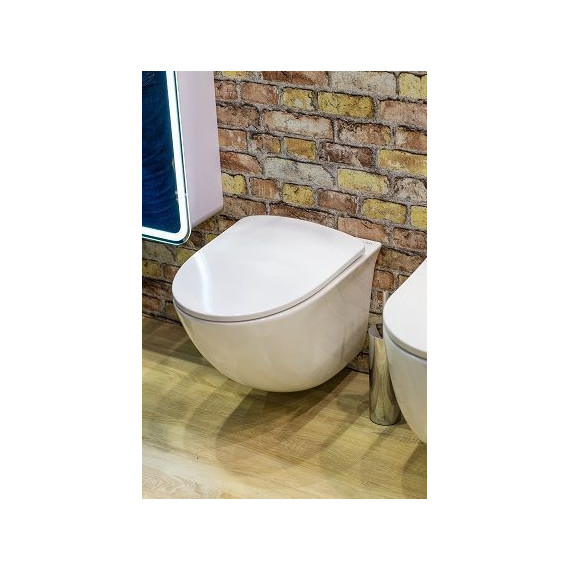 Унитаз подвесной безободковый Art&Max Pescara AM016CHR - фото 3