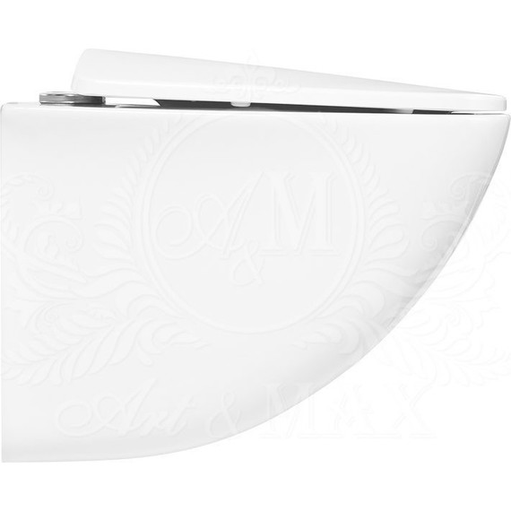 Унитаз подвесной безободковый Art&Max Pescara AM016CHR - фото 11