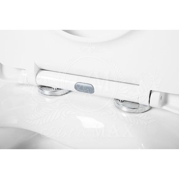 Унитаз подвесной безободковый Art&Max Pescara AM016CHR - фото 6