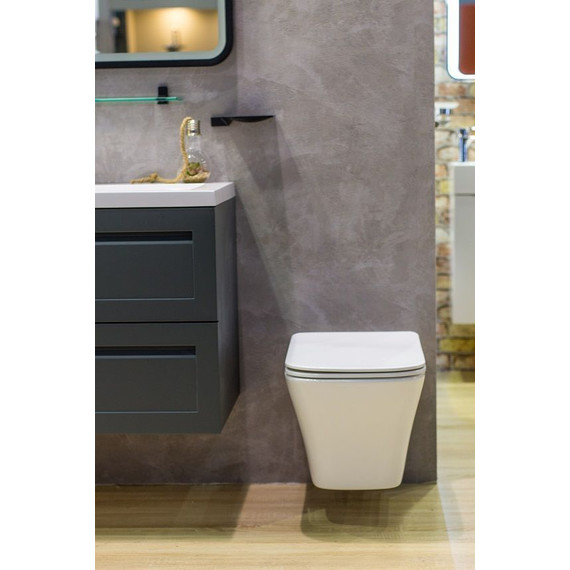 Унитаз подвесной безободковый Art&Max Platino AM9321CHR - фото 6