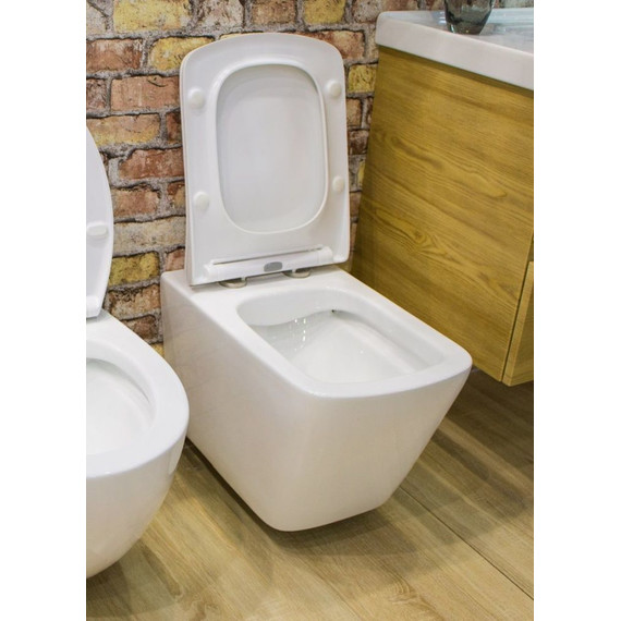 Унитаз подвесной безободковый Art&Max Techno AM9310CHR - фото 2