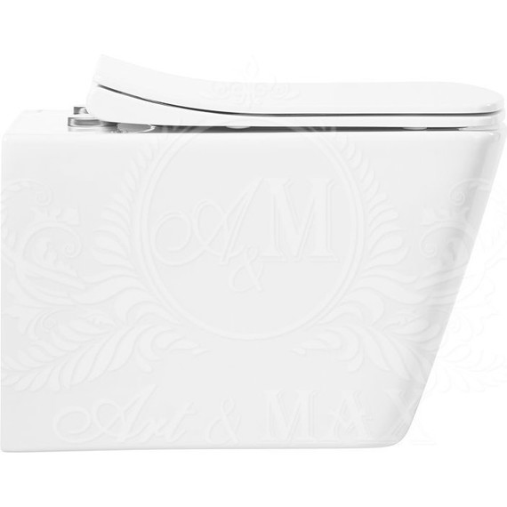 Унитаз подвесной безободковый Art&Max Techno AM9310CHR - фото 12