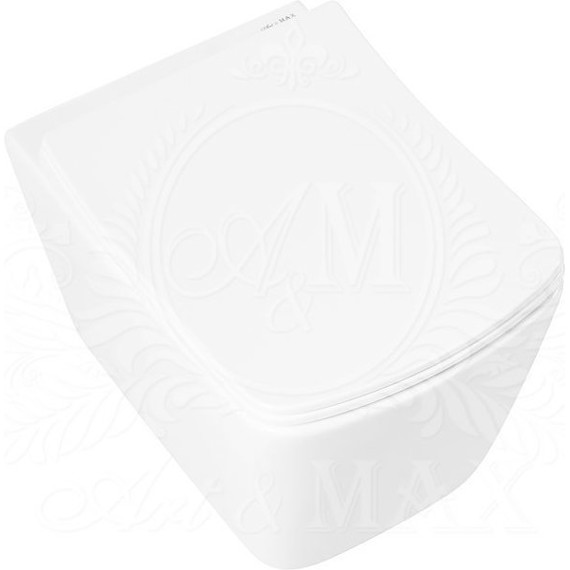 Унитаз подвесной безободковый Art&Max Techno AM9310CHR - фото 11