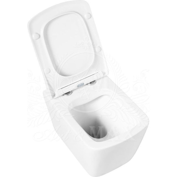 Унитаз подвесной безободковый Art&Max Techno AM9310CHR - фото 9