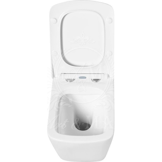 Унитаз подвесной безободковый Art&Max Techno AM9310CHR - фото 8