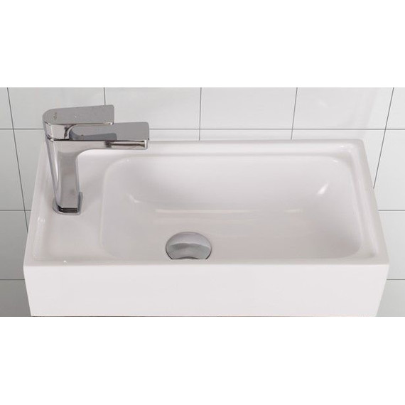 Тумба подвесная с раковиной Art&Max Family-400-1D-SO-CV 40 см, цемент - фото 5