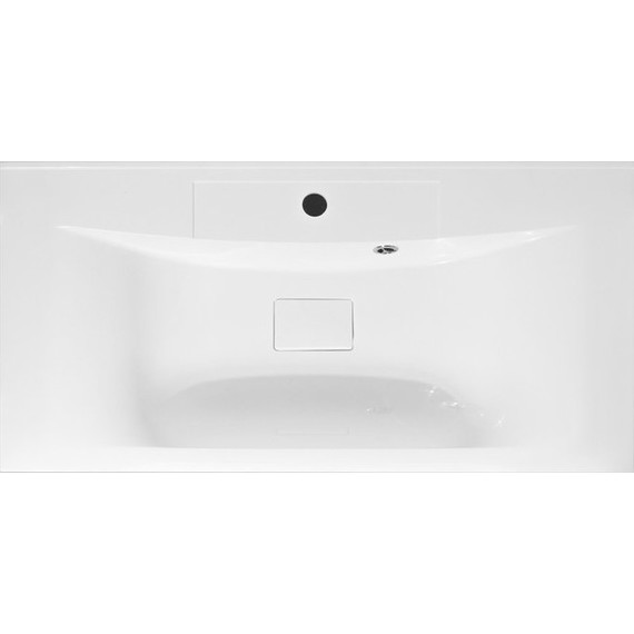 Тумба подвесная с раковиной Art&Max AM-Bianchi-900-2C-SO-BL 90 см, белый глянец, Цвет фасада: белый - фото 6