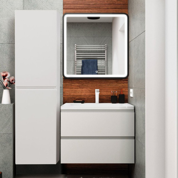 Пенал подвесной Art&Max AM-Bianchi-1500-2A-SO-BL 40 см, белый глянец - фото 2