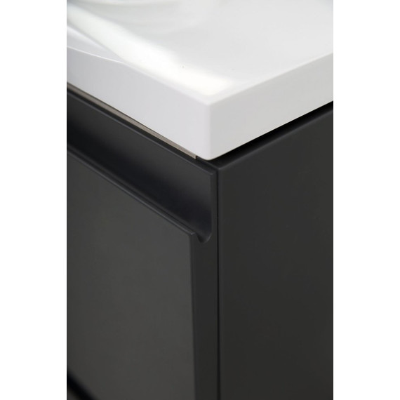 Тумба подвесная с раковиной Art&Max AM-Bianchi-900-2C-SO-GM 90 см, серый матовый, Цвет фасада: серый - фото 5