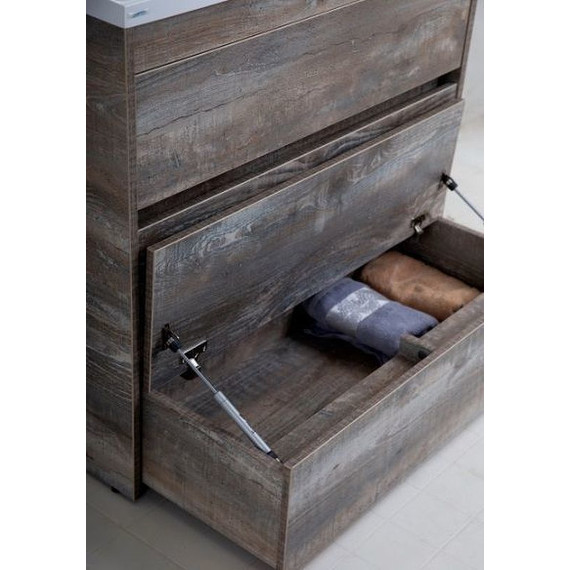 Тумба напольная с раковиной Art&Max Family-1000-3C-PIA-PE 100 см, бетон экзотик - фото 4