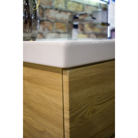 Тумба подвесная с раковиной Art&Max AM-Techno-600-2C-SO-LW674 60 см, дуб мадейра янтарь - фото, картинка 10 Тумба подвесная с раковиной Art&Max AM-Techno-600-2C-SO-LW674 60 см, дуб мадейра янтарь - фото 10