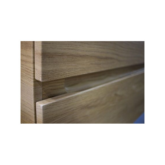 Тумба подвесная с раковиной Art&Max AM-Techno-700-2C-SO-LW674 70 см, дуб мадейра янтарь - фото 7